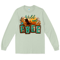 Matcha wild and free cowgirl horse desert Long Sleeve Tee - Zillion Design Studio