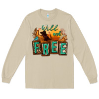 Mushroom wild and free cowgirl horse desert Long Sleeve Tee - Zillion Design Studio