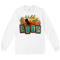 White wild and free cowgirl horse desert Long Sleeve Tee - Zillion Design Studio