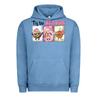 Pigment Pebble Blue Christmas tis the season Urban Hoodie - MaliasSmallBusiness