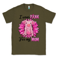 Army Green i wear pink for my mom pig Classic Tee - RanaPortraitStore