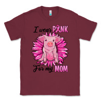Burgundy i wear pink for my mom pig Classic Tee - RanaPortraitStore