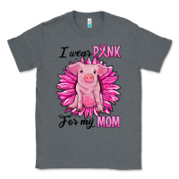 Charcoal Heather i wear pink for my mom pig Classic Tee - RanaPortraitStore