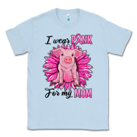 Dusty Blue i wear pink for my mom pig Classic Tee - RanaPortraitStore