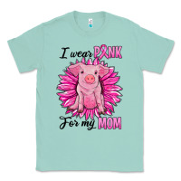 Seafoam i wear pink for my mom pig Classic Tee - RanaPortraitStore