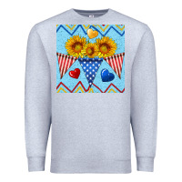 Heather Grey patriotic celebration Premium Sweatshirt - BundleAndBundleShop