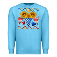 Ocean Blue patriotic celebration Premium Sweatshirt - BundleAndBundleShop