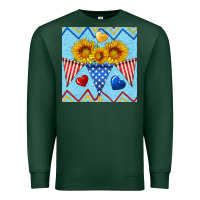 Sports Green patriotic celebration Premium Sweatshirt - BundleAndBundleShop