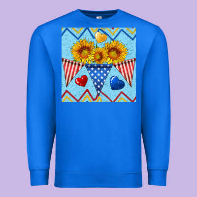 Patriotic Celebration Premium Sweatshirt Designed By Bundleandbundleshop