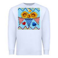 White patriotic celebration Premium Sweatshirt - BundleAndBundleShop