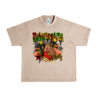 French Oak Juneteenth vibes black girl sneakers Urban Heavy Tee - RanaPortraitStore