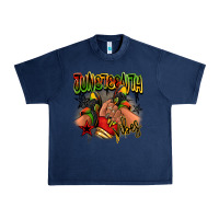 Navy Juneteenth vibes black girl sneakers Urban Heavy Tee - RanaPortraitStore