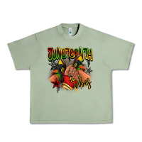 Oil Green Juneteenth vibes black girl sneakers Urban Heavy Tee - RanaPortraitStore