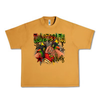 Peanut Butter Juneteenth vibes black girl sneakers Urban Heavy Tee - RanaPortraitStore