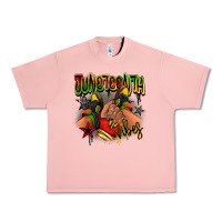Salmon Juneteenth vibes black girl sneakers Urban Heavy Tee - RanaPortraitStore