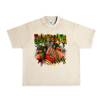 Sandshell Juneteenth vibes black girl sneakers Urban Heavy Tee - RanaPortraitStore