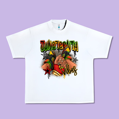 Juneteenth Vibes Black Girl Sneakers Urban Heavy Tee Designed By Ranaportraitstore