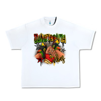 White Juneteenth vibes black girl sneakers Urban Heavy Tee - RanaPortraitStore