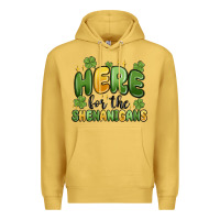 Antique Gold here for the shenanigans Premium Hoodie - MaliasSmallBusiness