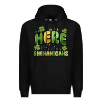 Black here for the shenanigans Premium Hoodie - MaliasSmallBusiness