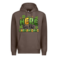 Coffee here for the shenanigans Premium Hoodie - MaliasSmallBusiness