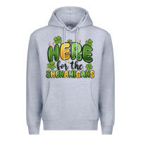 Heather Grey here for the shenanigans Premium Hoodie - MaliasSmallBusiness