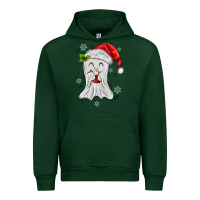 Forest Green merry christmas ghost Urban Hoodie - MaliasSmallBusiness