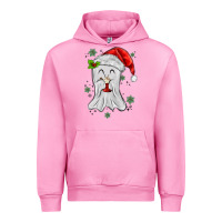 Fuchsia Pink merry christmas ghost Urban Hoodie - MaliasSmallBusiness