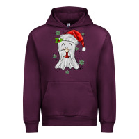 Mauve Wine merry christmas ghost Urban Hoodie - MaliasSmallBusiness