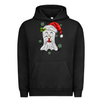 Pigment Black merry christmas ghost Urban Hoodie - MaliasSmallBusiness