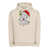 Pigment French Oak merry christmas ghost Urban Hoodie - MaliasSmallBusiness