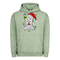 Pigment Oil Green merry christmas ghost Urban Hoodie - MaliasSmallBusiness