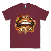Burgundy melanin lips Classic Tee - Zillion Design Studio
