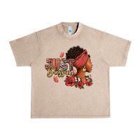 French Oak Just blessed afro woman with roses Urban Heavy Tee - RanaPortraitStore