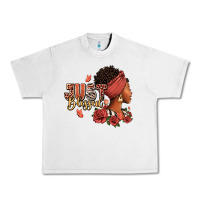 Lunar Rock Just blessed afro woman with roses Urban Heavy Tee - RanaPortraitStore