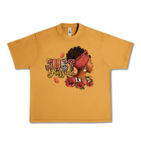 Peanut Butter Just blessed afro woman with roses Urban Heavy Tee - RanaPortraitStore