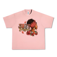Salmon Just blessed afro woman with roses Urban Heavy Tee - RanaPortraitStore