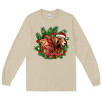 Mushroom merry Christmas brahman bull Long Sleeve Tee - RanaPortraitStore