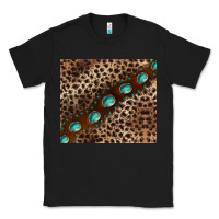 Black leopard gemstone leather Classic Tee - BarkalooDesign