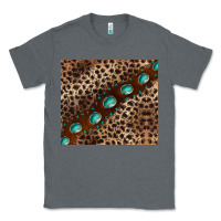 Charcoal Heather leopard gemstone leather Classic Tee - BarkalooDesign