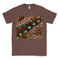 Chestnut leopard gemstone leather Classic Tee - BarkalooDesign