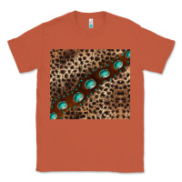 Copper leopard gemstone leather Classic Tee - BarkalooDesign