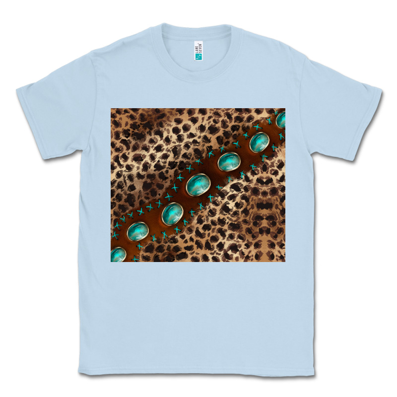 Leopard Gemstone Leather Classic Tee by BarkalooDesign | Teevron