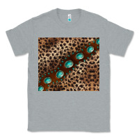 Heather Grey leopard gemstone leather Classic Tee - BarkalooDesign