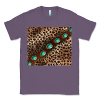 Lavender leopard gemstone leather Classic Tee - BarkalooDesign