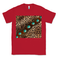 Red leopard gemstone leather Classic Tee - BarkalooDesign