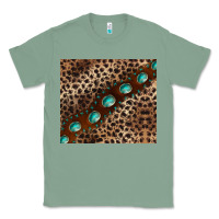 Sage leopard gemstone leather Classic Tee - BarkalooDesign