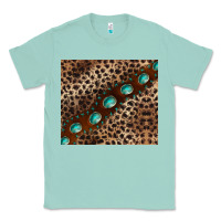 Seafoam leopard gemstone leather Classic Tee - BarkalooDesign