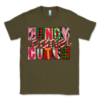 Army Green Candy Cane Cutie Classic Tee - FaDigitalArtStudio