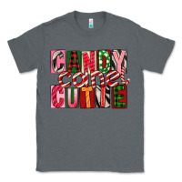 Charcoal Heather Candy Cane Cutie Classic Tee - FaDigitalArtStudio